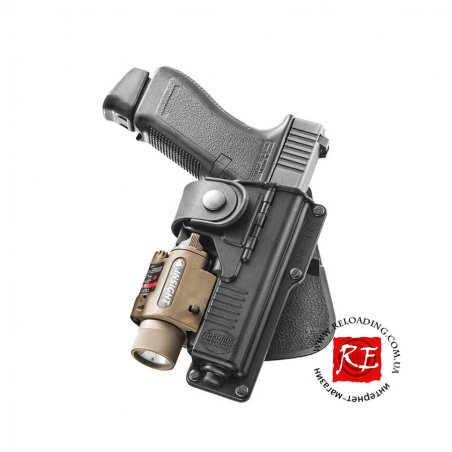 Кобура Fobus для Glock-19/23 с подствольным фонарем, поворотная