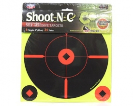 Мишень SHOOT-N-C для пристрелки (круг/крест, размер 203 мм, 6 штук)