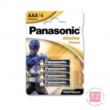 Батарейки Panasonic Power Rangers AAA (Alkaline, 4 шт)