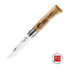 Нож Opinel №8 VRI «Форель» (рукоять из дуба)